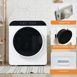 Mini Wasdroger- Mini droogkast - Compacte wasdroger - Kleine droger - 830W - 6 programma's - UV sterilisatie - Wandmontage - Kleine ruimtes - 4,5 kg — thumbnail 4