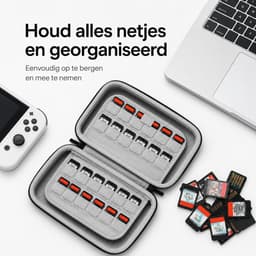 BOTC 80 Slots Game card case Geschikt voor Nintendo Switch - spel hoesje - opbergen spelletjes - opslag case - Zwart — thumbnail 4