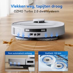 ECOVACS DEEBOT T30e OMNI Robotstofzuiger met dweilfunctie- 25.000 Pa- OZMO Turbo 2.0 dweilen- ZeroTangle 3.0 anti-klit-Triple-V-hoofdborstel- Omni-station-Wit — thumbnail 4