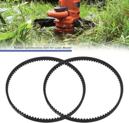 Dailygoods - Dailygoody - Aandrijfriem - Rubber - 2x set - Zwart - Synchrone distributieriem - Geschikt voor grasmaaiers - F016L66677 — thumbnail 2