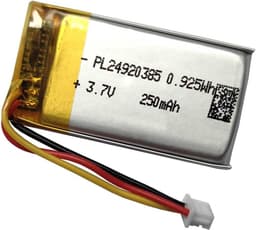 250mAh Batterijvervanging voor Savi 7220-7210 Office Headset - Compatibel met Sennheiser HD 250BT - Skullcandy Riff/Riff 2 Draadloze Koptelefoon PN 212366-01 Batterij — thumbnail 1