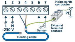 Programmeertbare thermostaat HW800, 16A, 230 V — thumbnail 2