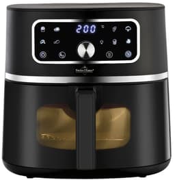 Swiss Haus® AF2305 Airfryer 4.7L met Kijkvenster – 1500W Heteluchtfriteuse – 8 Programma’s – PFAS Vrij Keramisch – Digitaal Display – Timer & Shake Reminder – Zwart — thumbnail 4