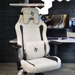 Arozzi Vernazza XL Gamingstoel - Supersoft™ Stof - Lichtgrijs — thumbnail 3