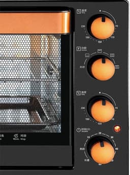 Magnetron Oven - Keukenapparaat - Snel Opwarmen - 32 Liter Capaciteit - 1500 Watt Vermogen - Groen — thumbnail 3