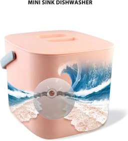 Draagbare Vaatwasser - Gootsteen Vaatwasser - Snel Vaatwassen - Compact Ontwerp - 23 x 23 x 22 cm - Wit — thumbnail 4