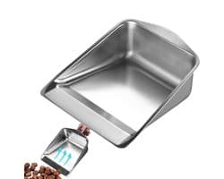 Roestvrijstalen Stofpan - Vuilpan Metalen Schep - Snel Vuil Verzamelen - Brede Mond Ontwerp