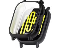 Strap-it Zacht TPU bescherm hoesje - case geschikt voor Redmi Watch 5 Active (zwart)