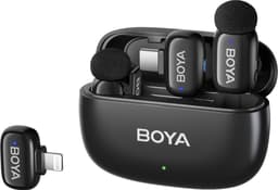 Boya Mini-12 2.4 GHz Ultra Mini Wireless Microphone Black (2TX+2RX) — thumbnail 1