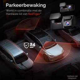 RedTiger F77 - Dual Dashcam voor auto - Ultra 4K & 4K - Voor en Achter Camera - 2024 model - Met Touchscreen - WiFi en GPS - 4.0 Inch met App - Sony Sensor Nachtzicht - Dashcams - Parkeerbewaking - G Sensor - Loop opname - 128GB Intern geheugen — thumbnail 5
