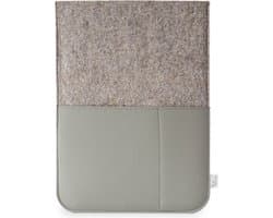 Laptop hoes SAM -15 inch - Laptopsleeve - Taupe - Gerecycled wolvilt en appelleer - Duurzaam