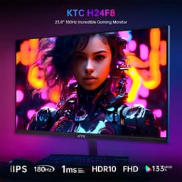KTC H24F8 Gaming Monitor, 23,8” 1920*1080 16:9 Snel IPS-scherm - 180Hz Refresh Rate - 1ms Reactietijd — thumbnail 13