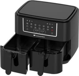 Airfryer Olievrije Friteuse CONTINENTAL EDISON - CERFRSH24002CB - 9 L - Dubbele manden - 2400W - Zwart — thumbnail 3