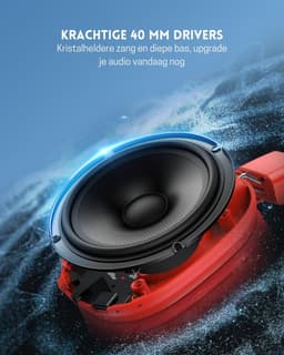 StayPowered Kinderkoptelefoon - Veilig Luisteren en Comfort voor Elk Moment - Instelbaar Volume - 50 Uur Batterij - Bluetooth 5.4 - Ingebouwde Microfoon - Opvouwbaar en Licht - Rood - Levering Sneller dan Aangegeven! — thumbnail 2