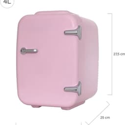 White-Label® Mini Koelkast - Minibar - Skincare Fridge - Roze — thumbnail 3