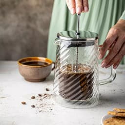 Klausberg dubbelwandige Piston Koffie-/Thee Zetter - Glas -0.35L - Theepress | theemaker| theezetter| French press voor koffie en thee — thumbnail 3