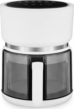 4SWISS ABB-G24 Pure Glass - Airfryer - Heteluchtfriteuse - 1200W - 3L - Touchscreen - Glazen bak - Wit — thumbnail 2