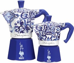 Bialetti Moka Express Percolator - Dolce & Gabbana Mediterranean Blue Collection - 6 kops — thumbnail 4
