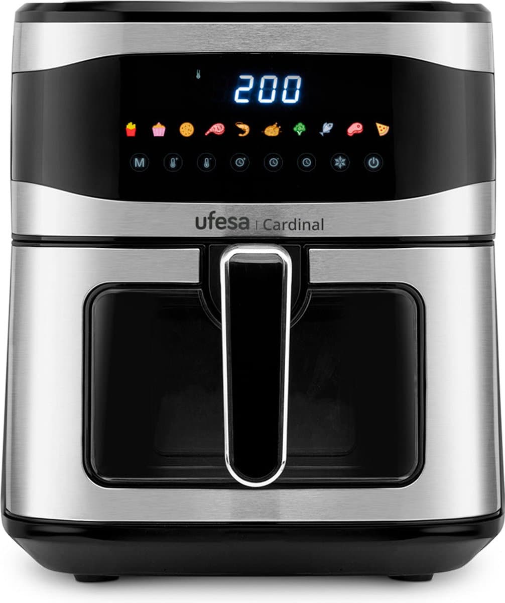 Ufesa 72805982 friteuse Enkel 6 l Vrijstaand 1700 W Heteluchtfriteuse Zwart — afbeelding 1