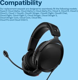 Vervangende Oorkussens voor HyperX Cloud Stinger/Cloud Flight/CloudX/Cloud II/Cloud III/Cloud Alpha/Cloud Core/Mix Hoofdtelefoons van MMOBIEL – Cooling Gel Koptelefoon Oorkussens – Zwart — thumbnail 3