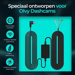 Olvy Hardwire Kit Dashcam - Accubeveiliging - 24-Uurs Bewaking - USB-C Aansluiting - Compact — thumbnail 3