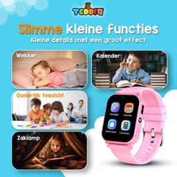 TeddiQ Playwatch - Kinder Smartwatch - Kinderhorloge - Roze - 31 educatieve games - Smartwatch Kind - HD Scherm — thumbnail 10