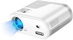 Hoco, Android HD-videoprojector 720p WiFi Bluetooth HDMI met streaming-apps, Wit — thumbnail 1