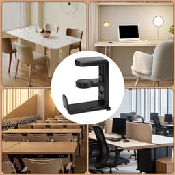 2 stuks Hoofdtelefoon Mount Hanger Houder, Sterke Zelfklevende Headset Haak Stand voor Gaming Hoofdtelefoon & Controller, Stick-On Mount met Adhesive Pad, Universele Headset Hanger Onder Bureau of Muur — thumbnail 3