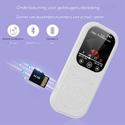 longziming -MP3-speler met Bluetooth 5.3 – 32GB HiFi Muziekspeler met 2,01″ Scherm, Ingebouwde Speaker, FM-Radio, Spraakopname & E-book Functie — thumbnail 4