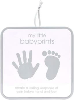 Voetafdruk- en handafdrukset voor baby's in vierkante bewaardoos — thumbnail 1
