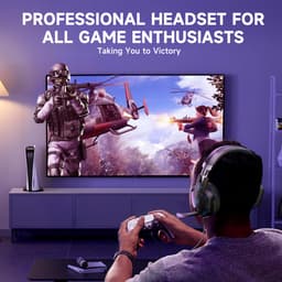 KOTION EACH G2000 Gaming Headset - Zwart/Blauw - Geschikt voor PS5, Xbox Series X, Windows & Switch — thumbnail 5