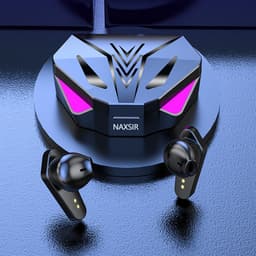 NAXSIR x15 Bluetooth-hoofdtelefoon, draadloze gamingheadset, digitale batterij-indicator, Bluetooth 5.0, zwart — thumbnail 5