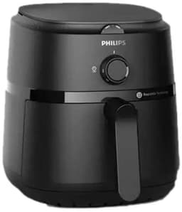 Philips 1000 Series Airfryer - NA120/00 - Draaiknopbediening - 4.2L - Tot 4 Personen - Zwart — thumbnail 3