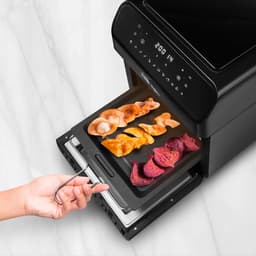 Hete Lucht Friteuse - Olievrije Oven - Gezond Koken - 12 Kookprogramma's - 12 Liter Capaciteit - Zwart — thumbnail 2