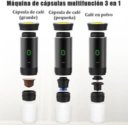 Seth Select Koffiezetapparaat - Koffiemaker - Espressomachine - Draagbare Elektrische Capsule Koffiezetapparaat - Espresso Pot - Draadloze Verwarmingspomp - Koffiezetapparaat Reizen en Auto 3 In 1 Koffiepot — thumbnail 3