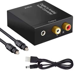 DAC Audio Converter Digitaal naar Analoog – Optisch Toslink/Coax naar RCA – 3.5mm Jack – 24-bit – 96kHz – Voor TV, Versterker & Home Cinema — thumbnail 4