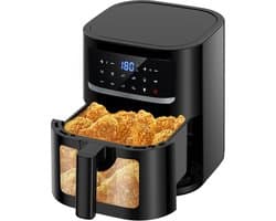Heteluchtfriteuse met Kijkvenster en 9 Programma's - Gezond Frituren