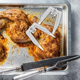 2-delige Roestvrijstalen Braadvorken voor Kip en Vlees - Geschikt voor Barbecue en Airfryer — thumbnail 7