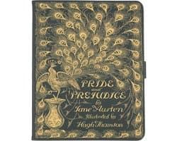 Groene iPad Pro 12,9 inch hoes boekontwerp met literair citaat