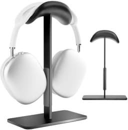 Hoofdtelefoonstandaard met Slaapmodus - Aluminium met Siliconen Kussen, Gaming Accessoire voor Bureau - Zwart — thumbnail 1