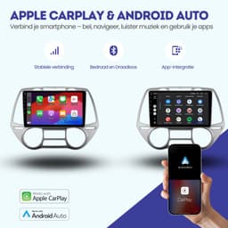 CarPlay autoradio geschikt voor Hyundai i20 | 2008 t/m 2014 | Android 16 | 9 inch | Draadloos Apple CarPlay & Android Auto | 2GB + 32GB | QuadCore processor | Denago DNG-A336 | 2025 model | 2008 2009 2010 2011 2012 2013 2014 | Bluetooth & Wifi — thumbnail 2