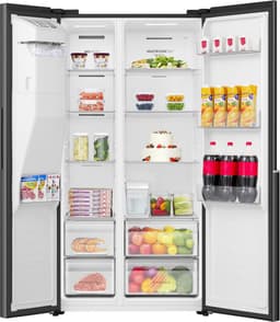 ETNA AKV6178IZWA - Amerikaanse koelkast - No-Frost - 178 cm hoog - 528 liter - Energielabel C - Invriesvermogen 10 kg/24u - Geluidsniveau 37 dB - LED Display - IJs- en waterdispenser - SuperCool - FastFreeze - Deuralarm - Multi Airflow – EnergySaving — thumbnail 3