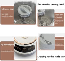 Professionele Deegkneedmachine met Fermentatiefunctie en Roestvrijstalen Behuizing — thumbnail 3