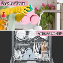 Eierpan Voor Air Fryer - Siliconen Muffin Tray - 2 Stuks Accessoires Met 3 Holte - Non Stick Pannenkoek Pan - Gebakken Ei Pan Voor Bakken en Koken — thumbnail 10