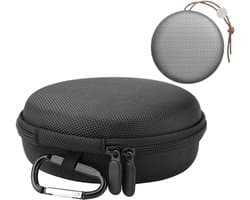 Luidsprekerhoes - Draagbare hoes - Reizen Muziek - Met karabijnhaak - 15 x 5.5 cm - Zwart