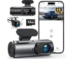 SCH® Dashcam voor Auto Voor en Achter - Dashcam - Zwart - 8cm x 4cm x 5cm