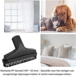 TuseRxln Stofzuiger Accessoires - Stofzuiger Borstels - Multifunctioneel Reinigingsset - 6 Stuk - Voor Meubels en Hoeken Rood — thumbnail 5