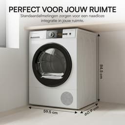 Heinner HHPD-V10T2KA++ Warmtepompdroger 10 kg – 15 Droogprogramma’s – Digitaal Display – Anti-kreukfunctie – Omkeerbare Deur – Kinderslot – Wit – 5 Jaar Garantie — thumbnail 9