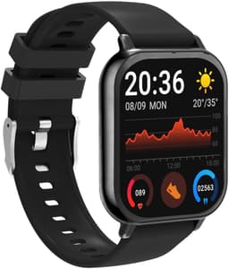 Denver Smartwatch - Android iOS - Notificaties - Sporthorloge - Hartslagmeter - Saturatiemeter - Slaapmonitor - SWC176B - Zwart — thumbnail 1