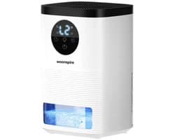 Luchtontvochtiger - Luchtreiniger - Dehumidifier - Grote watertank 1.8 liter capaciteit, 800ml/D ontvochtiging, 10-35m2 bereik -energiezuinig, verlichting 7 kleuren - Voor huis, kamer, badkamer & kelder